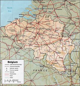 belgique carte