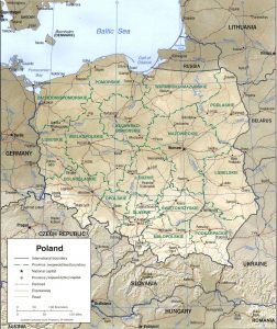 carte-pologne-relief-regions