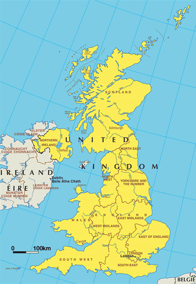 Maps of United-Kingdom - Carte-monde.org