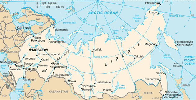 Cartes De La Russie Carte Mondeorg