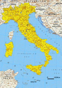 carte d'Italie