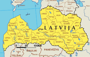 carte de Lettonie