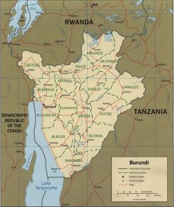 Carte administrative du Burundi