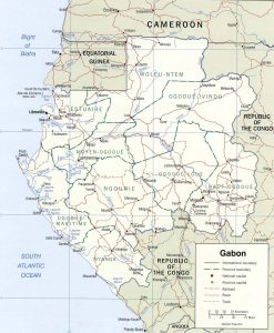 Carte administrative du Gabon