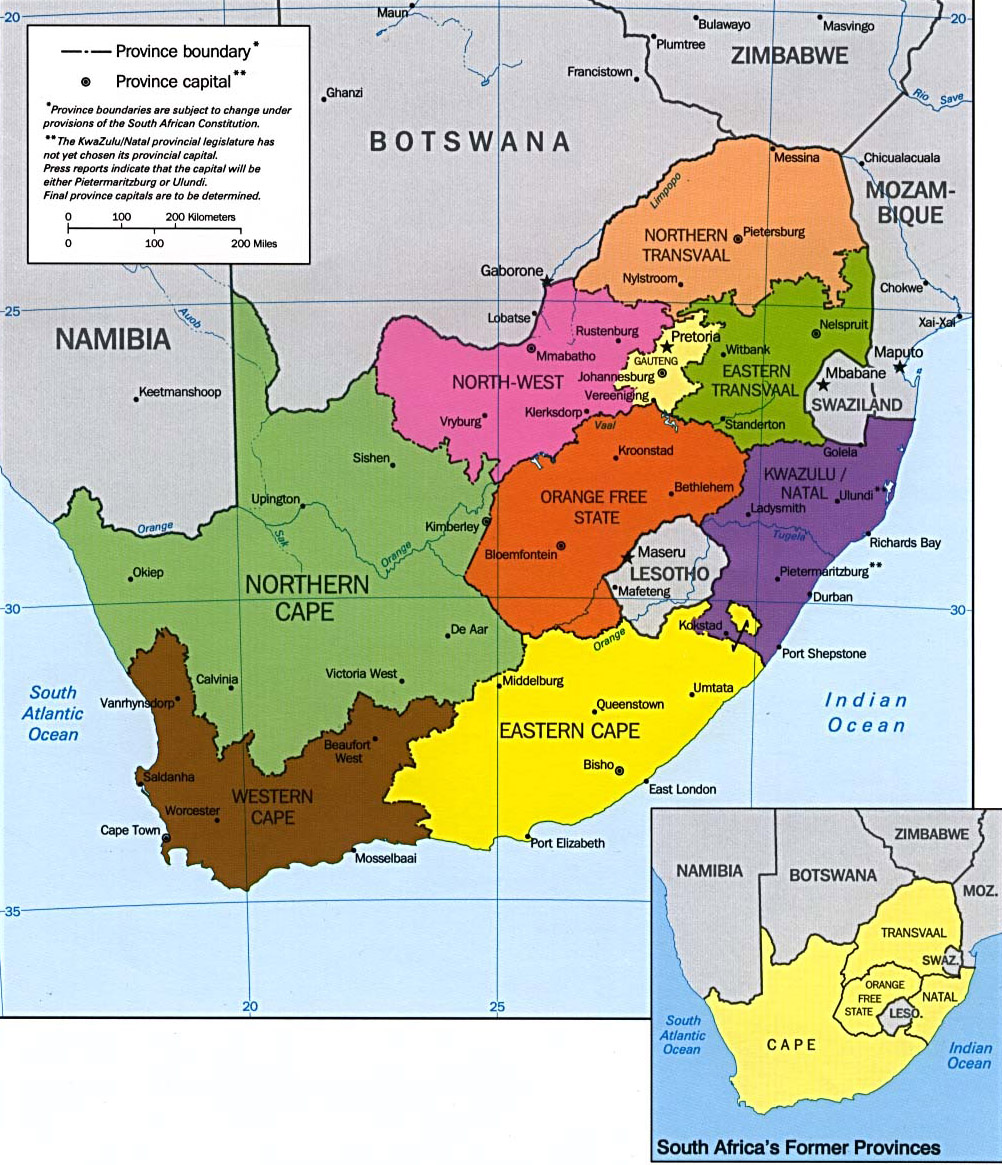 Cartes  de l Afrique  du  Sud  Carte  monde org