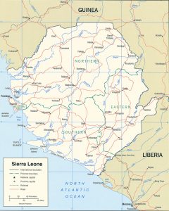 Carte de la Sierra Leone