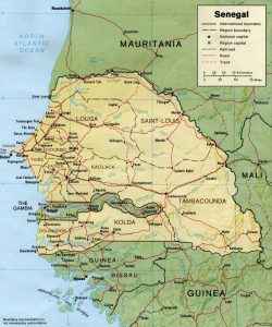 Carte du Sénégal