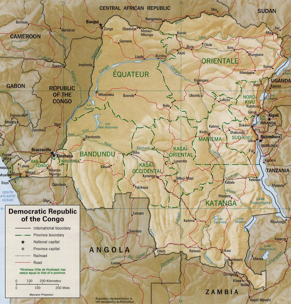 Carte Republique Du Congo Pr sentation Du Congo KXKCUA